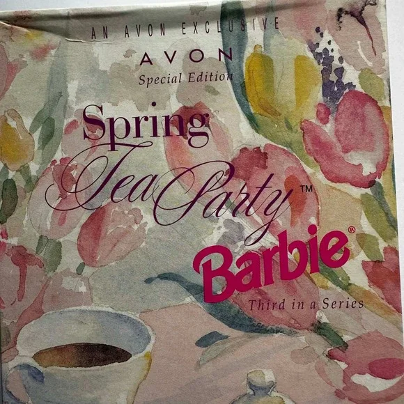 Mattel 1997 Spring Tea Party Barbie Avon Special Edition African American 18657 - Picture 4 of 9